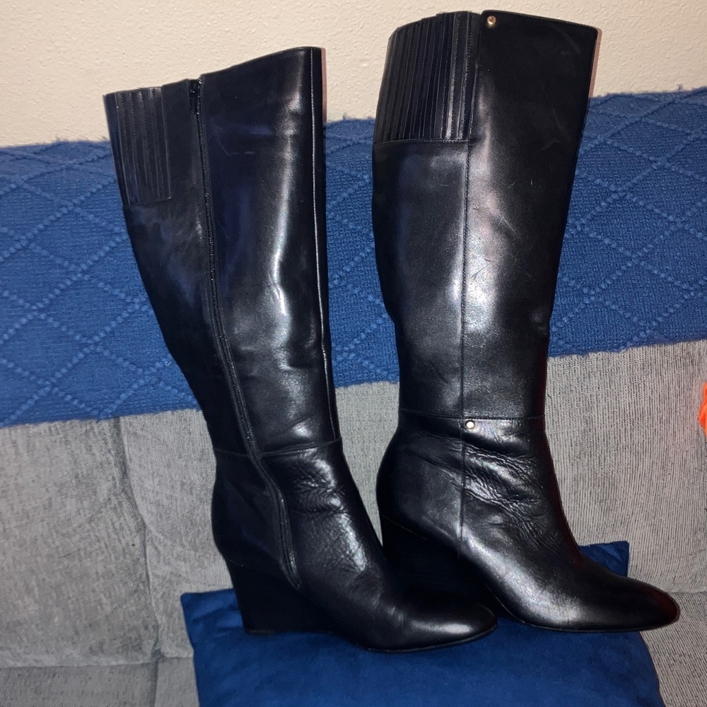 Ralph Lauren Black Heeled Boots